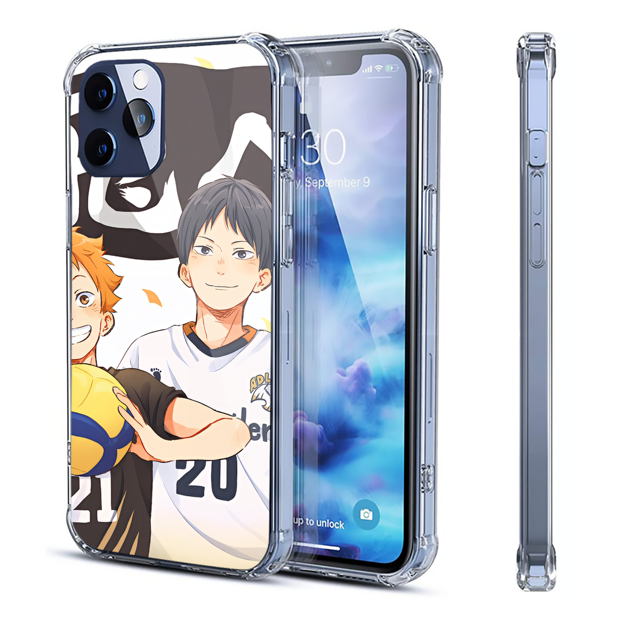 （画像用） ハイキュー!! Haikyu!! 【iPhone 12シリーズ対応】透明スマホケース（クリアソフトケース）